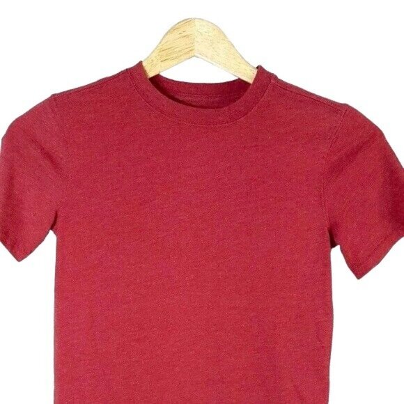 2/$15 Cherokee Boys T Shirt Red Size 6 7 Small Heather Crew Neck Short Sleeve - Picture 2 of 6